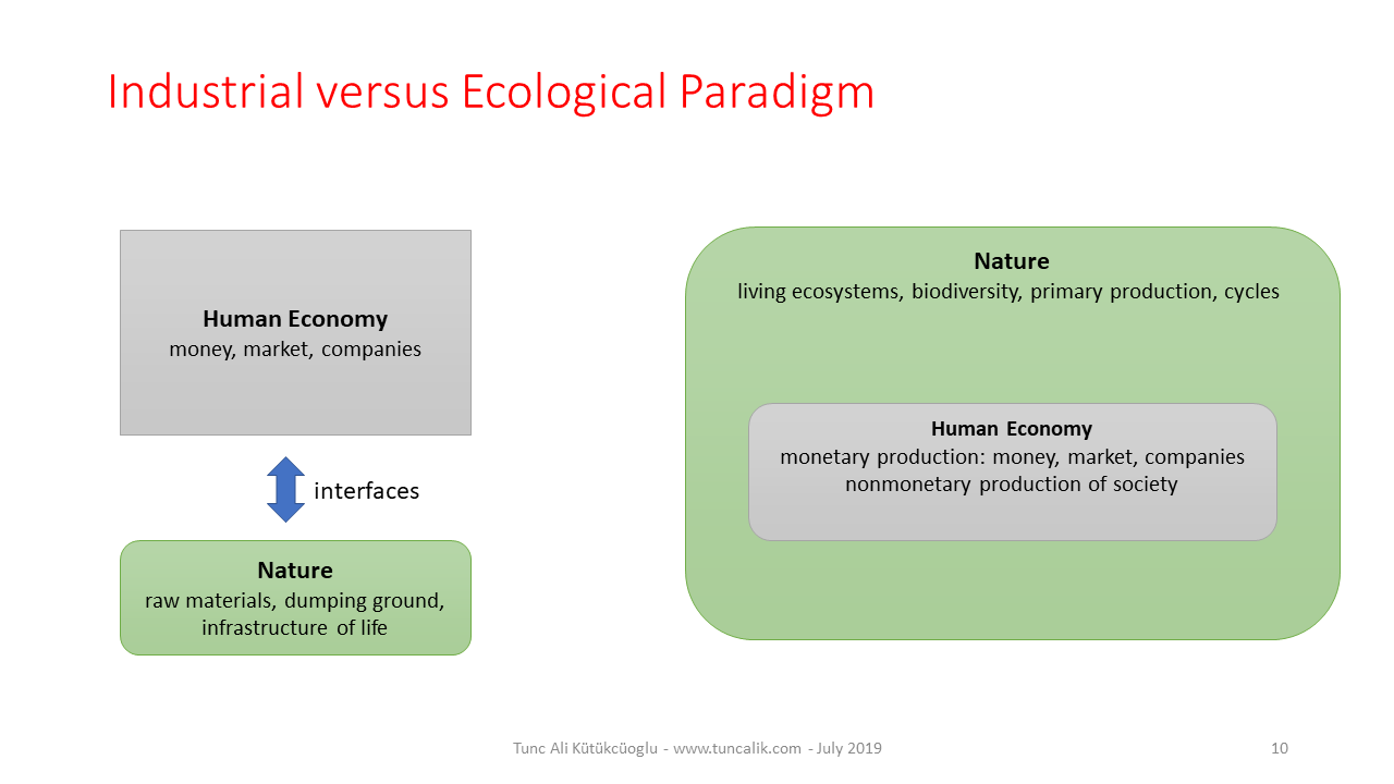 Industrial vs Ecological Paradigm